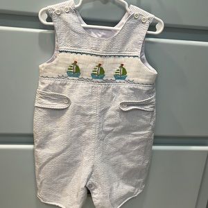 Mom&Me seersucker sailboat John John’s